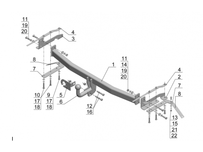 Фаркоп Avtos для Toyota Corolla 2002-2007 TY 33