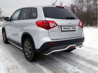 Пороги труба 60 мм ТСС для Suzuki Vitara 2015-2021